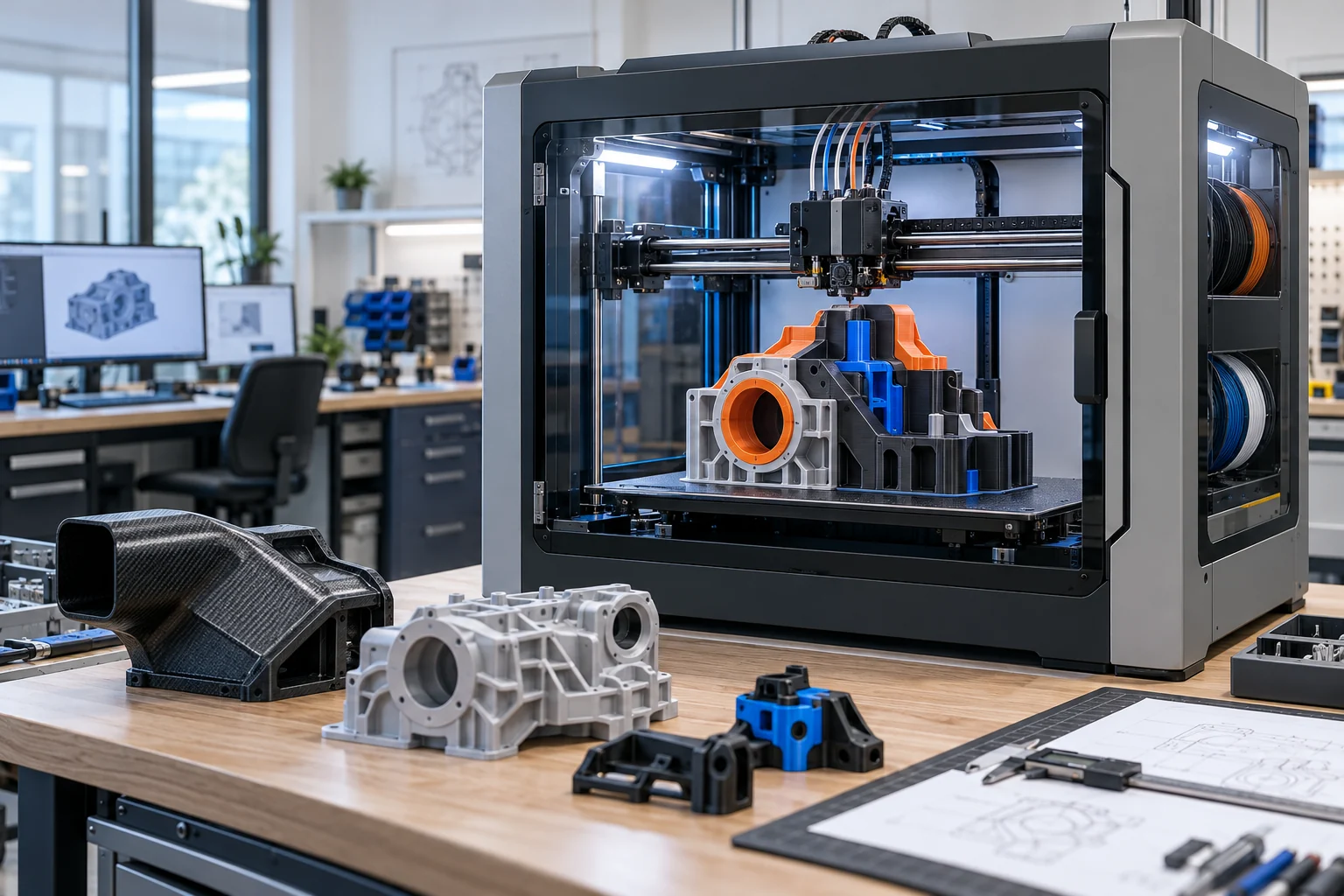 Profesionální vícebarevný 3D tisk technického prototypu